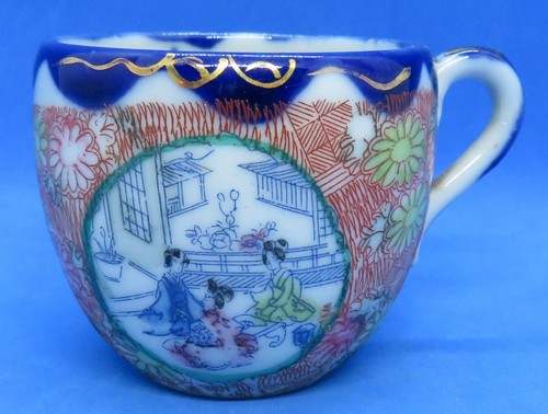 Japanese kutani blue glaze - blue,