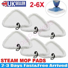 2x-6x Replacement For Steam Mop Pads Washable Microfibre Cloth Floor Pads UK