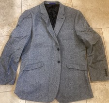 Brook Taverner Jacket Blazer Wool Yorkshire Tweed Moon Herringbone Mens Size 44L