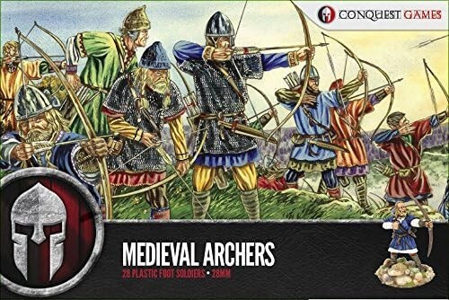28mm medieval archers - medieval,