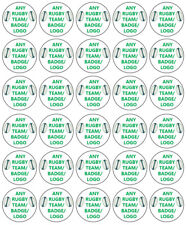 Any Rugby Team Cupcake Toppers Edible Icing Wafer Decor Party Club Sport League