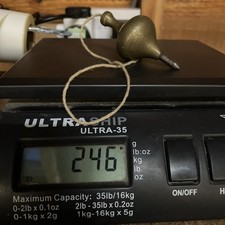 A Vintage Brass Plumb Bob with