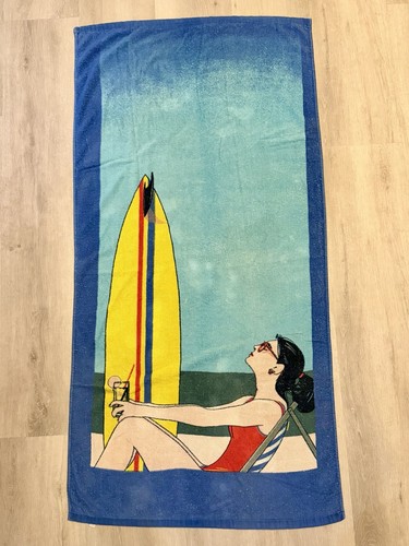 Vintage surfboard girl - surfboard, in