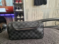 Louis Vuitton Dopp Kit Toiletry Bag Brown Canvas