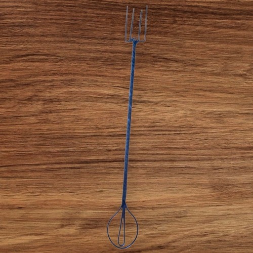 Hand forged metal pitchfork - metal,