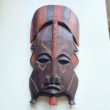 Hand Carved Wooden Face
