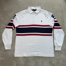 Ralph Lauren Mens Rugby Shirt. With number 5 on rear. Size Large