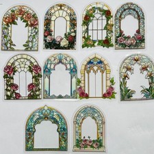 Stained Glass Arched Window
