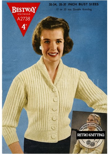 1950s ladies shawl collar - 1950s,