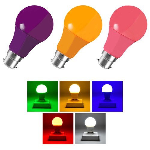 Colourful b22 led bulb - colourful,