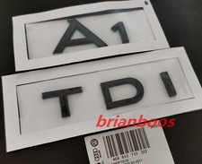Gloss Black A1 TDI Car Rear