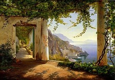 From a loggia in Amalfi with a