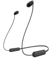 Sony Wireless Headphones WI-C100 Bluetooth Earphones Black C Grade