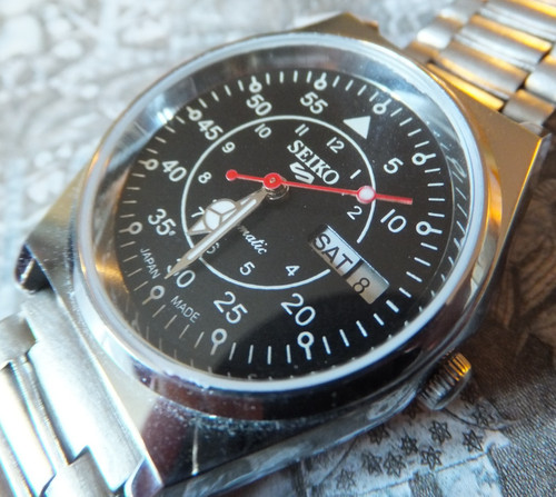 Seiko black fleiger style - seiko,