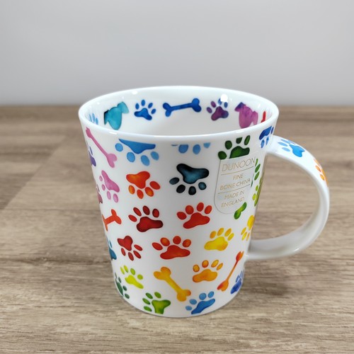 Dunoon dog pawprints mug - pawprints, fine