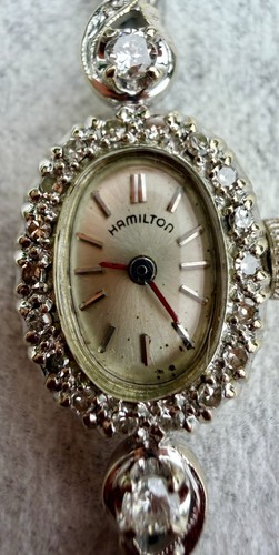 Vintage hamilton 14k white - hamilton,
