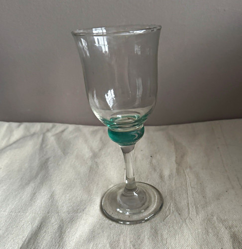 Clear green decorated - clear, &