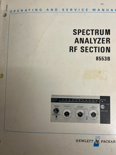 Hewlett packard 8553b - hewlett,