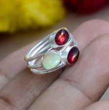 Ethiopian Opal, Red Garnet