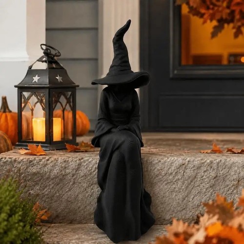 Halloween faceless witch - halloween,