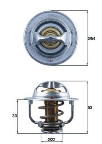 Engine thermostat mahle fits - mahle,