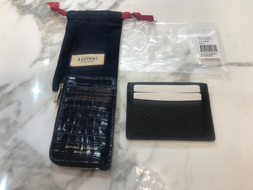 Aspinal zipped coin card in - zipped,