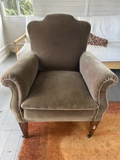 Antique Armchair In Grey