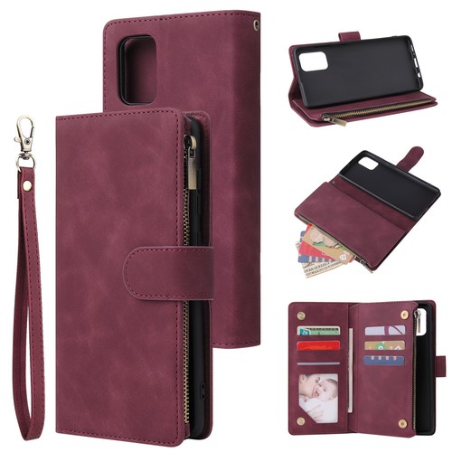 Zip leather wallet - leather, case