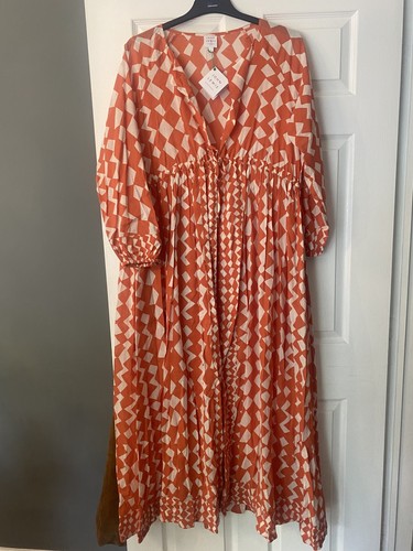John lewis orange maxi kaftan - maxi,