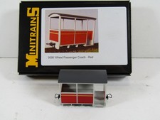 MINITRAINS - OPEN 4 WHEEL PASSENGER COACH - EXC BOXED CON - HOe/OO9 NARROW GAUGE