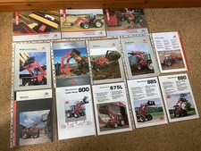 Massey Ferguson loader brochures / spec sheets x 13 job lot