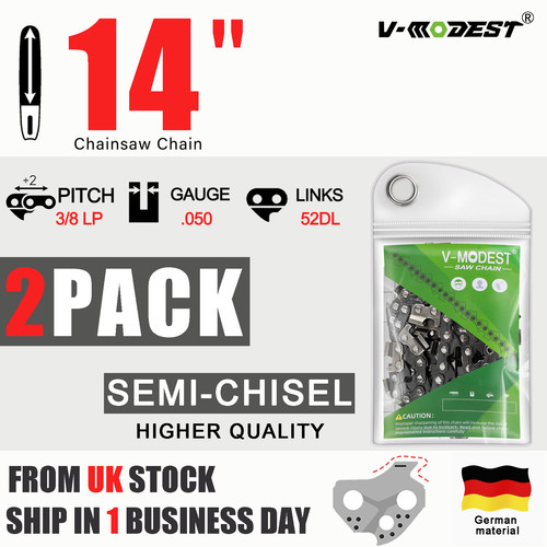 2pack chainsaw chain fits - 14",