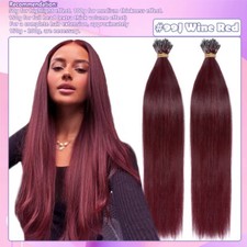 200g Nano Ring Beads Tip Hair Extensions Micro Loop Tip Remy Human Hair Thick 1G