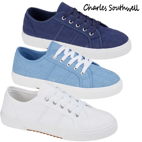 Ladies floral trainers - ladies,