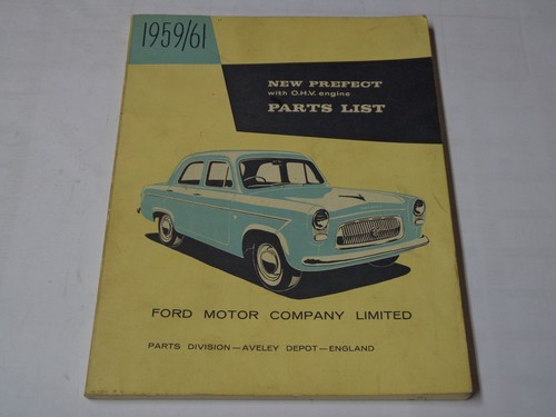 Parts catalog ford new prefect - parts,