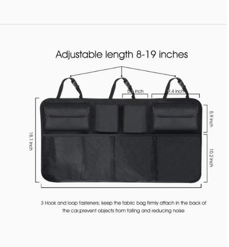 Car backseat storage bag - backseat,