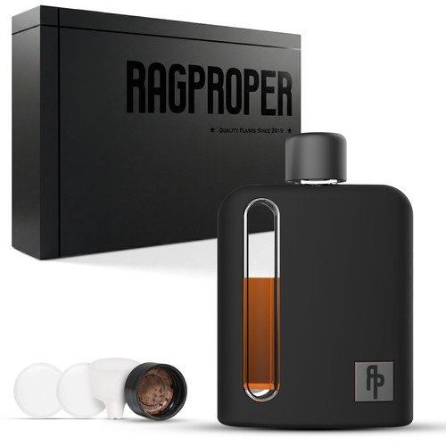 Glass hip flask - hip, for