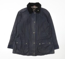 Barbour Womens Blue Waxed