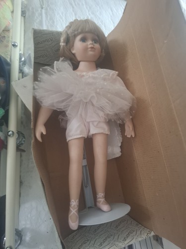 Porcelain ballerina doll - porcelain,