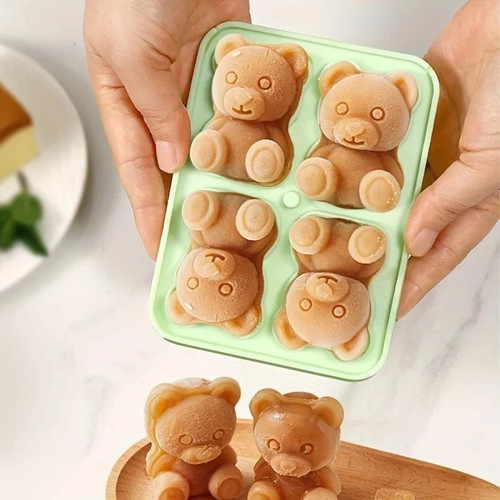 Teddy bear silicone ice - 3d,