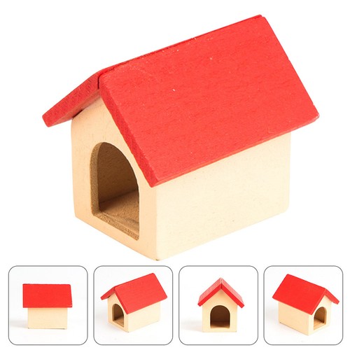 Mini wooden kennel house toy - mini,