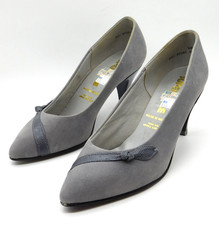 Vintage super grey - grey, bow