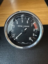 ZR16 - GENUINE SMITHS PLAIN BLACK REV COUNTER/TACHO TACHOMETER - USED