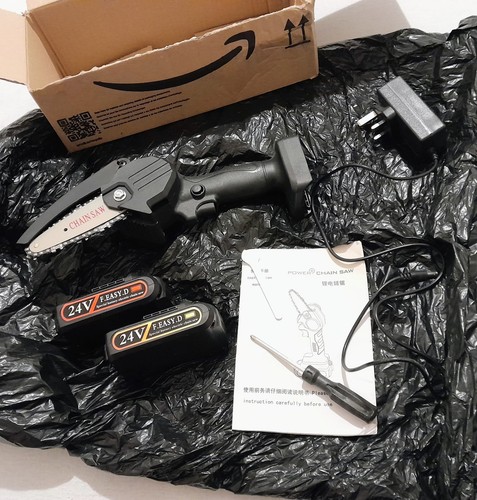 Handheld small chainsaw - small, chainsaw.