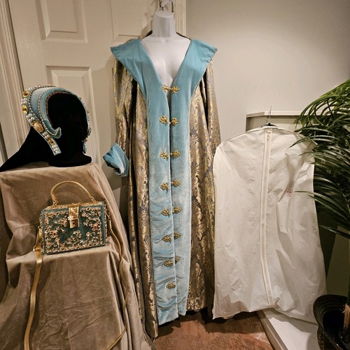 3pc blue gold - gold, renaissance