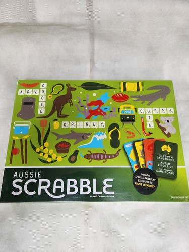 Aussi scrabble board game - board, by