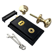 Solid Brass Black RIM LOCK