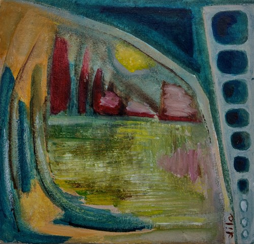 Acrylic painting canvas - painting, on