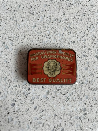 Gramophone needle tin with - needle,