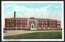 Postcard Westerly, RI, The Hospital, total view 
